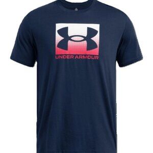 Navy Blue Under Armour Loose Fit Boxed Sports T-Shirt (Print) NWOT